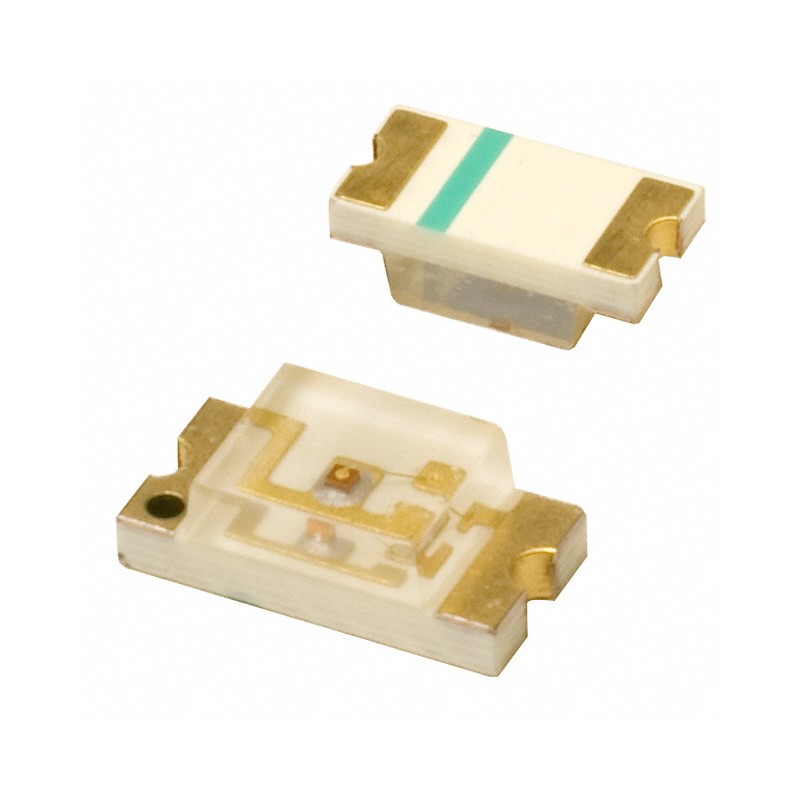 10 pcs : SML-LX1206GC-TR - LED GREEN CLEAR 1206 SMD