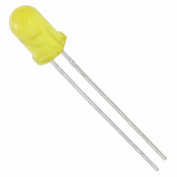 10 pcs : WP7113YD5V - LED YELLOW DIFFUSED T-1 3/4 T/H