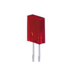 10 pcs : WP113SURDKT - LED RED DIFFUSED RECT 2.5X5MM TH
