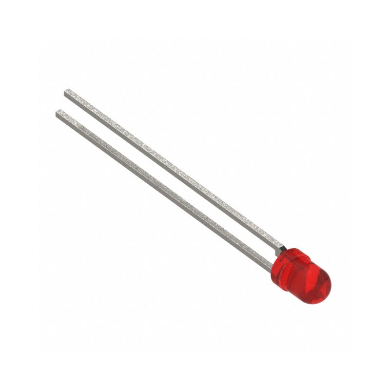 10 pcs : 5219432F - LED RED CLEAR 3MM T/H