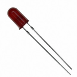 10 pcs : HLMP-3301-D0000 - LED RED DIFFUSED T-1 3/4 T/H