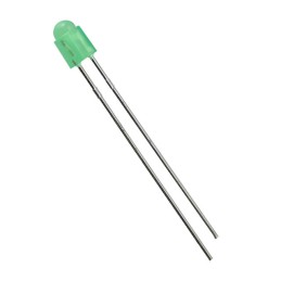 10 pcs : WP908A8GD - LED GREEN DIFFUSED T-1 T/H