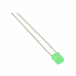 10 pcs : WP914GDT - LED GRN DIFFUSED RECTANGULAR T/H
