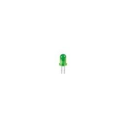 10 pcs : WP7113CGDK - LED GREEN DIFFUSED T-1 3/4 T/H