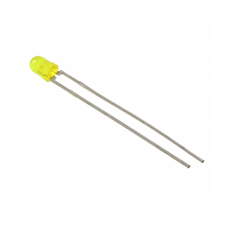 10 pcs : LTL-4251NLC - LED YELLOW DIFFUSED T-1 T/H