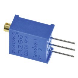 1 pcs - 1kΩ, Through Hole Trimmer Potentiometer 0.5W Top Adjust Bourns, 3296