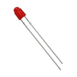 10 pcs : WP908A8ID - LED RED DIFFUSED T-1 T/H