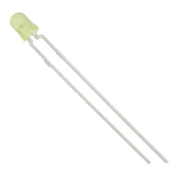 10 pcs : HLMP1719 - LED YELLOW DIFFUSED T-1 T/H