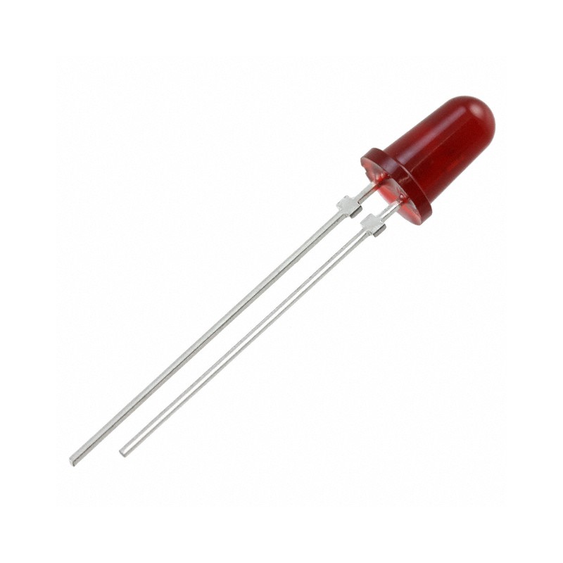 10 pcs : MV5025A - LED RED DIFFUSED T-1 3/4 T/H