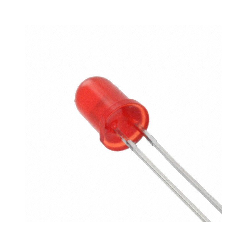10 pcs : MV5753 - LED RED DIFFUSED T-1 3/4 T/H