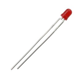 10 pcs : MV57640 - LED RED DIFFUSED T-1 T/H