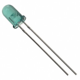 10 pcs : MV64521 - LED GREEN CLEAR T-1 3/4 T/H