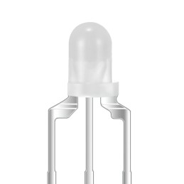 10 pcs : XLUGY34M - LED GRN/YLW DIFFUSED T-1 T/H