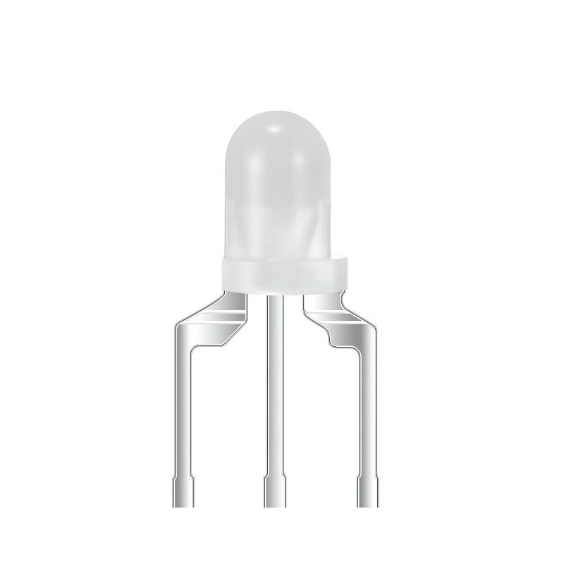 10 pcs : XLUGY34M - LED GRN/YLW DIFFUSED T-1 T/H