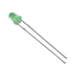 10 pcs : 3GD-F - LED GREEN DIFFUSED T-1 T/H