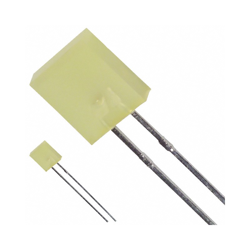 10 pcs : SSL-LX25783YD - LED YLW DIFF RECT 2.3MMX7MM T/H