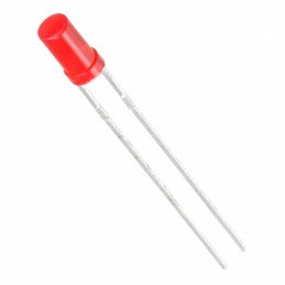 10 pcs : WP424IDT - LED RED DIFFUSED T-1 T/H