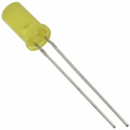 10 pcs : WP483YDT - LED YELLOW DIFFUSED T-1 3/4 T/H