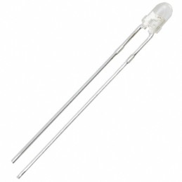 10 pcs : WP710A10SEC - LED ORANGE CLEAR T-1 T/H