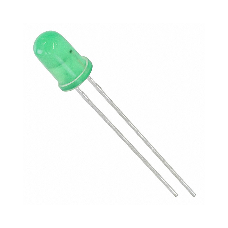 10 pcs : WP1503GD - LED GREEN DIFFUSED T-1 3/4 T/H