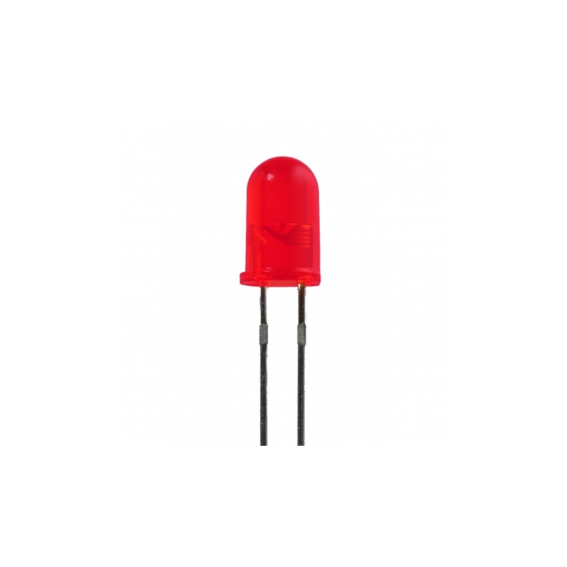 10 pcs : EALP05RDHRA2 - LED RED DIFFUSED 5MM T/H