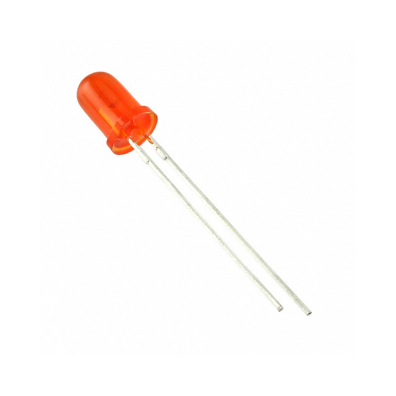 10 pcs : WP7113SED - LED ORANGE DIFFUSED T-1 3/4 T/H
