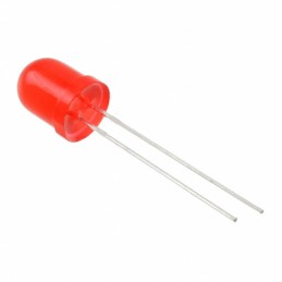 10 pcs : WP793ID - LED RED DIFFUSED 8MM ROUND T/H