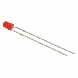 10 pcs : HLMP1301 - LED RED DIFFUSED 3MM T/H