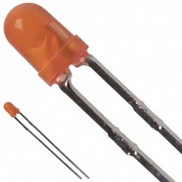 10 pcs : SSL-LX3044AD - LED AMBER DIFFUSED T-1 T/H