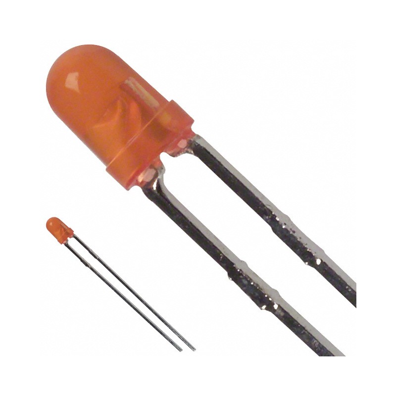 10 pcs : SSL-LX3044AD - LED AMBER DIFFUSED T-1 T/H