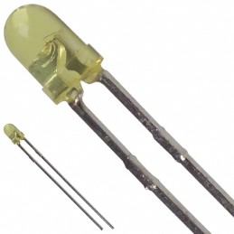 10 pcs : SSL-LX3044YT - LED YELLOW CLEAR T-1 T/H