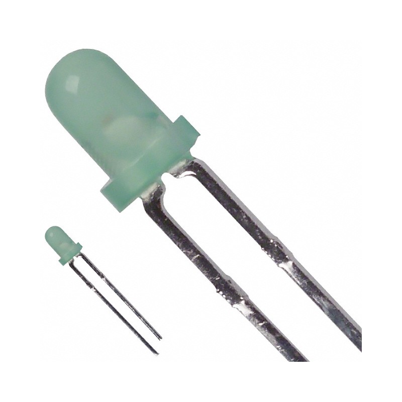 10 pcs : SSL-LX3052GD - LED GREEN DIFFUSED T-1 T/H