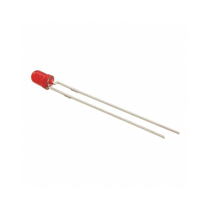 10 pcs : HLMPK101 - LED RED DIFFUSED T-1 T/H