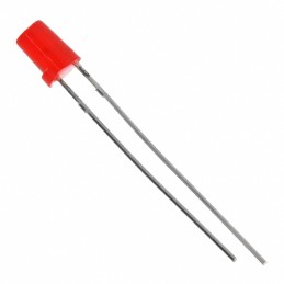 10 pcs : HLMPM201 - LED RED 4MM ROUND T/H
