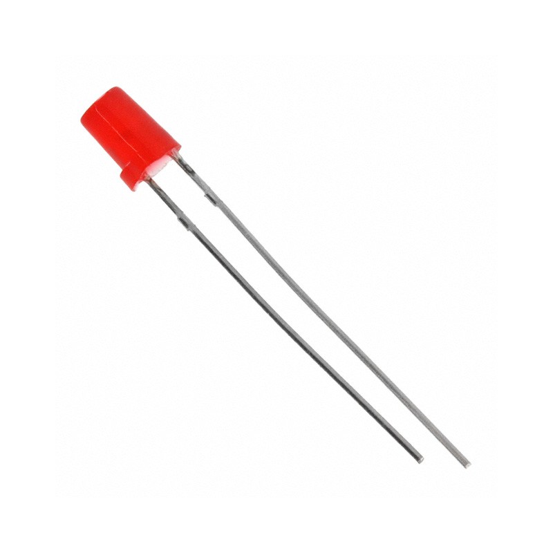 10 pcs : HLMPM201 - LED RED 4MM ROUND T/H