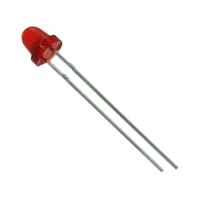 10 pcs : MV50154 - LED RED DIFF BULLET T-1 3/4 T/H