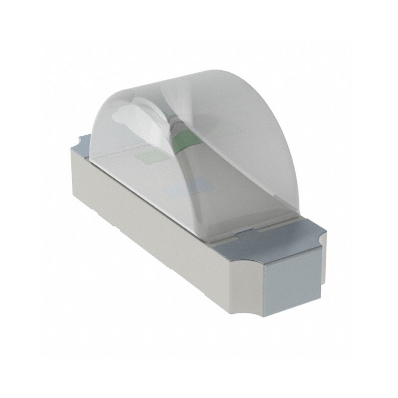 10 pcs : IN-S126ASG - LED GREEN CLEAR 1206 SMD R/A