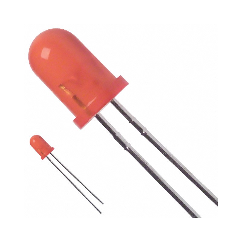 10 pcs : SSL-LX5093AD - LED AMBER DIFFUSED T-1 3/4 T/H