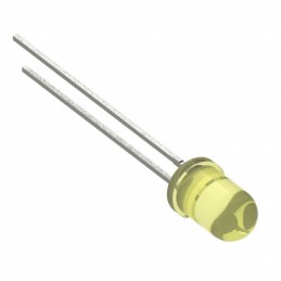 10 pcs : 5219271F - LED YELLOW DIFFUSED T-1 3/4 T/H