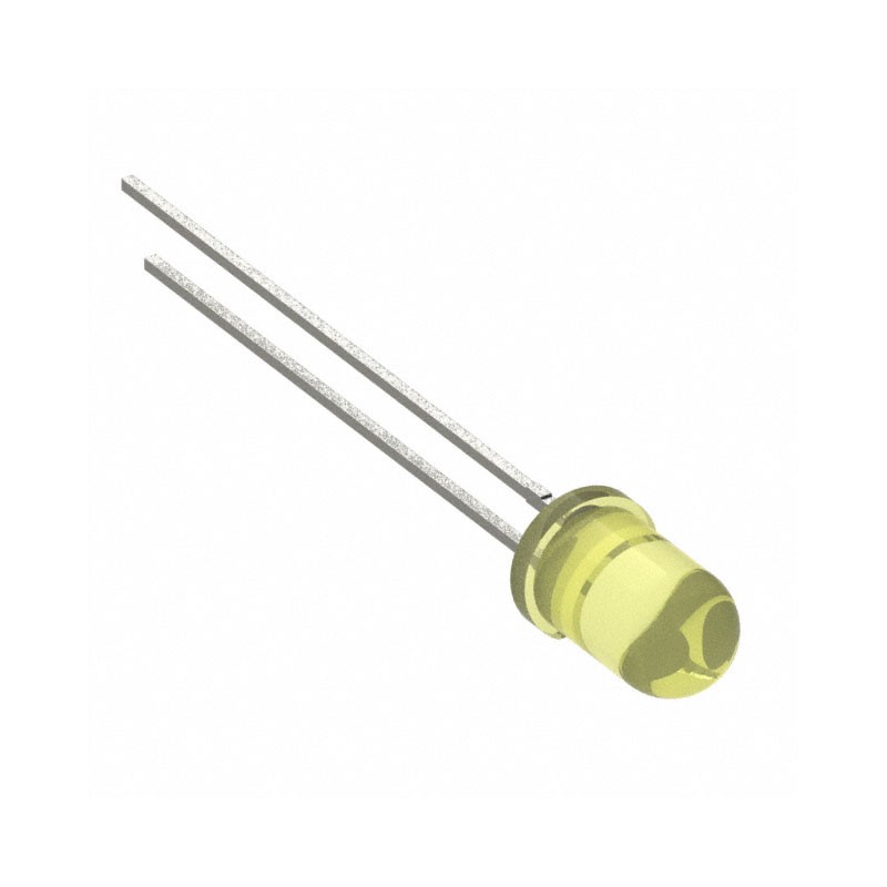 10 pcs : 5219271F - LED YELLOW DIFFUSED T-1 3/4 T/H