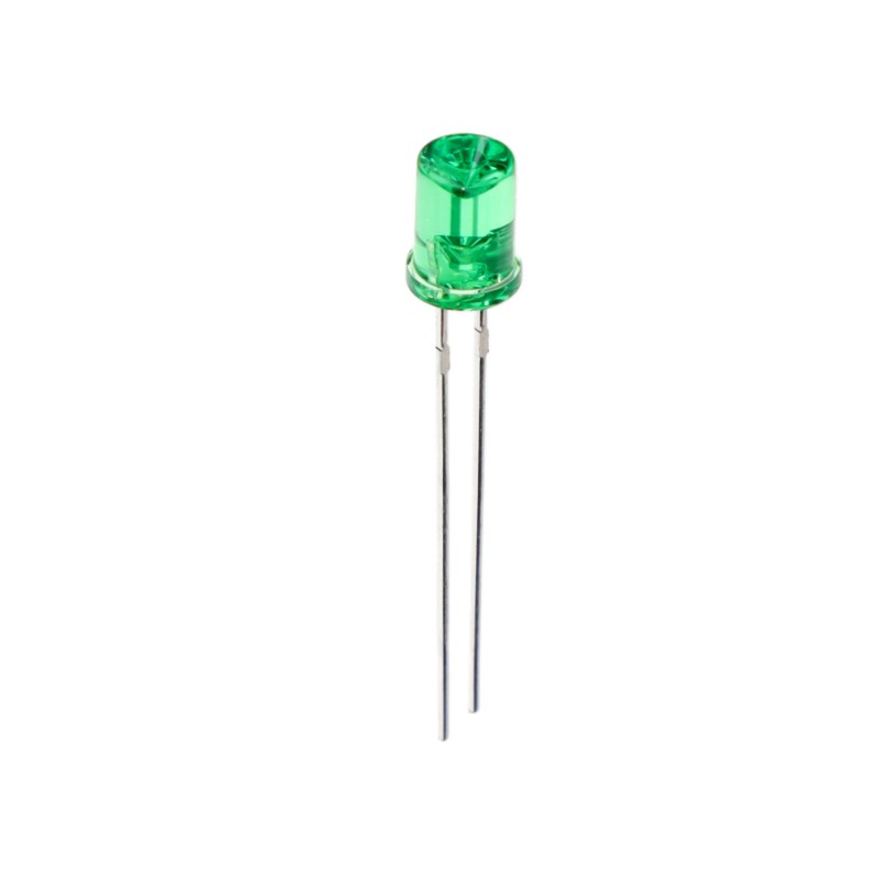10 pcs : SSL-LX507DT3GT - LED T-5MM 565NM GREEN TRANSP