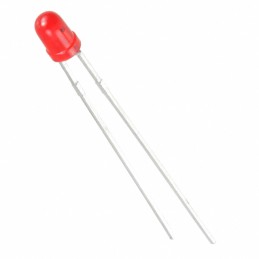 10 pcs : WP710A10ID5V - LED RED DIFFUSED T-1 T/H