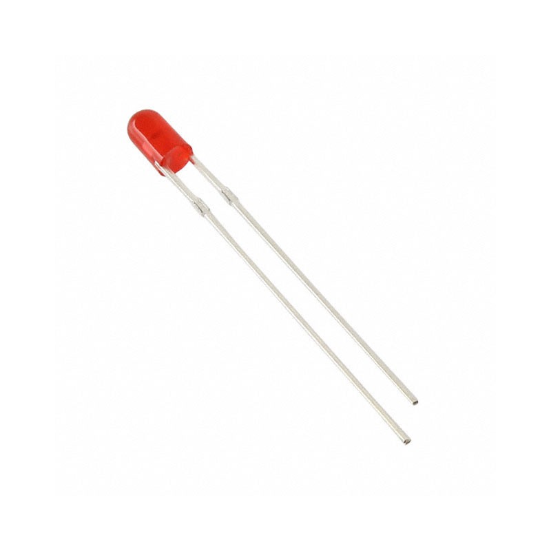 10 pcs : VAOL-3MAE2 - LED RED DIFFUSED T/H