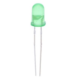 10 pcs : EALP05RDDGZ01 - LED GREEN DIFF RECT 2.5X5MM T/H