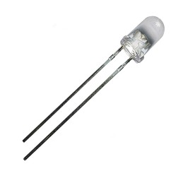 10 pcs : QBL8IW15C-CW110 - LED COOL WHITE CLEAR 5MM T/H