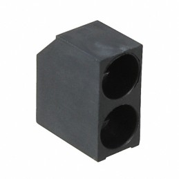 10 pcs : H-278C-2 - LED HOLDER RA 5MM 2LD NYL BK