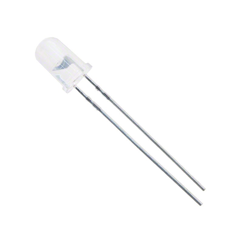 10 pcs : HLMP-EJ30-NR0DD - LED ORANGE CLEAR T-1 3/4 T/H