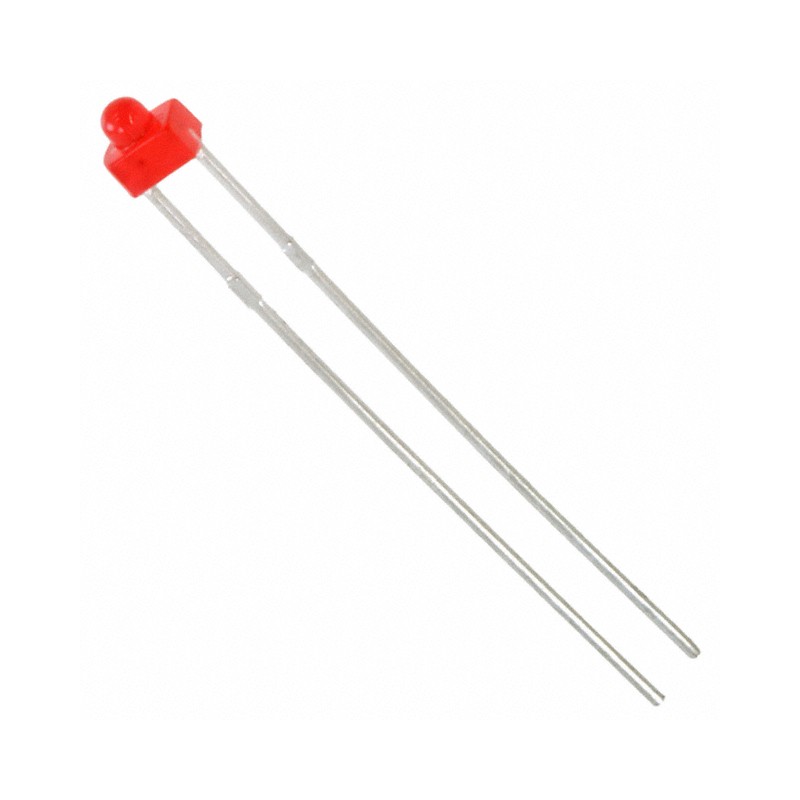 10 pcs : 5219630F - LED RED DIFFUSED 2MM T/H