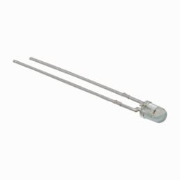 10 pcs : HLMP-1540-IJ000 - LED GREEN CLEAR T-1 T/H