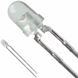 10 pcs : HLMP-1540-H0002 - LED GREEN CLEAR T-1 T/H